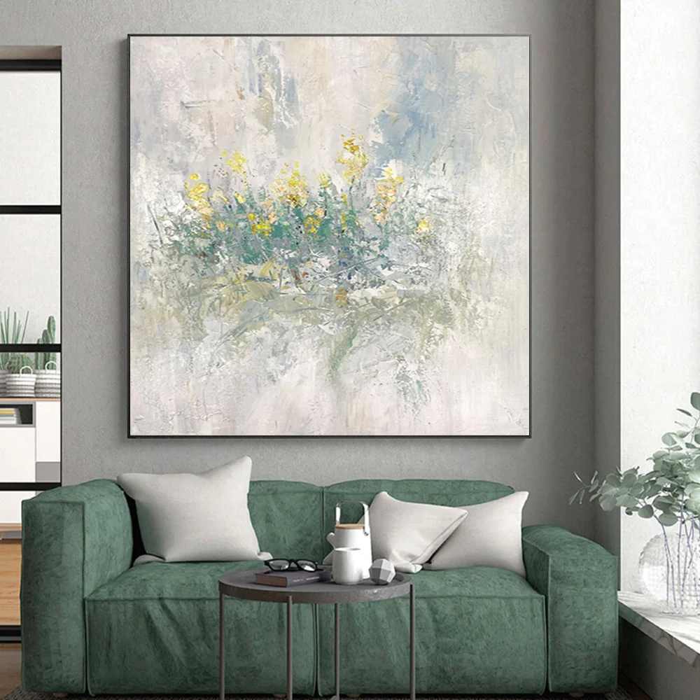 Bedroom Original Hand-painted Meadow Elegant Scale Artwork EF0WR
